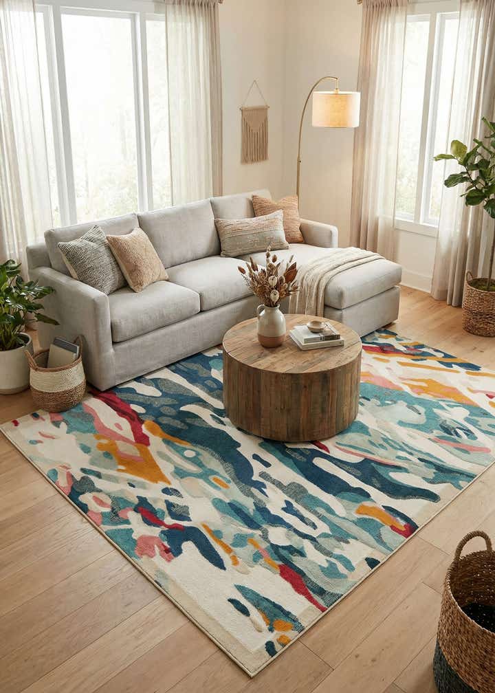 7' 10 x 10' Easy-Clean Casablanca Indoor / Outdoor Rug