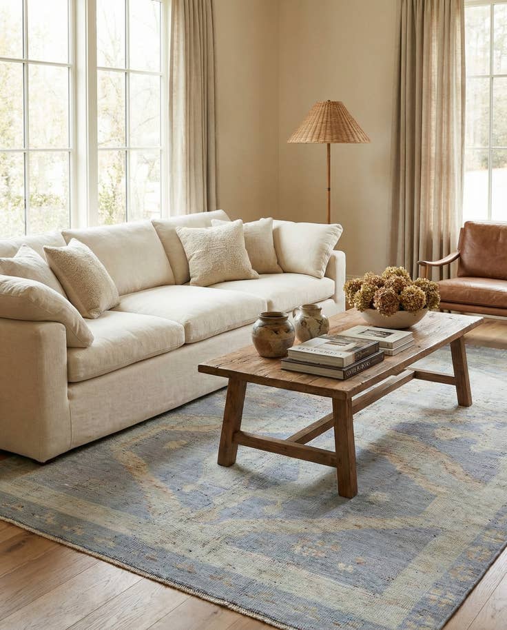 Detail image of 8' 6 x 11' 8 Hand Knotted Moroccan Wool Rug