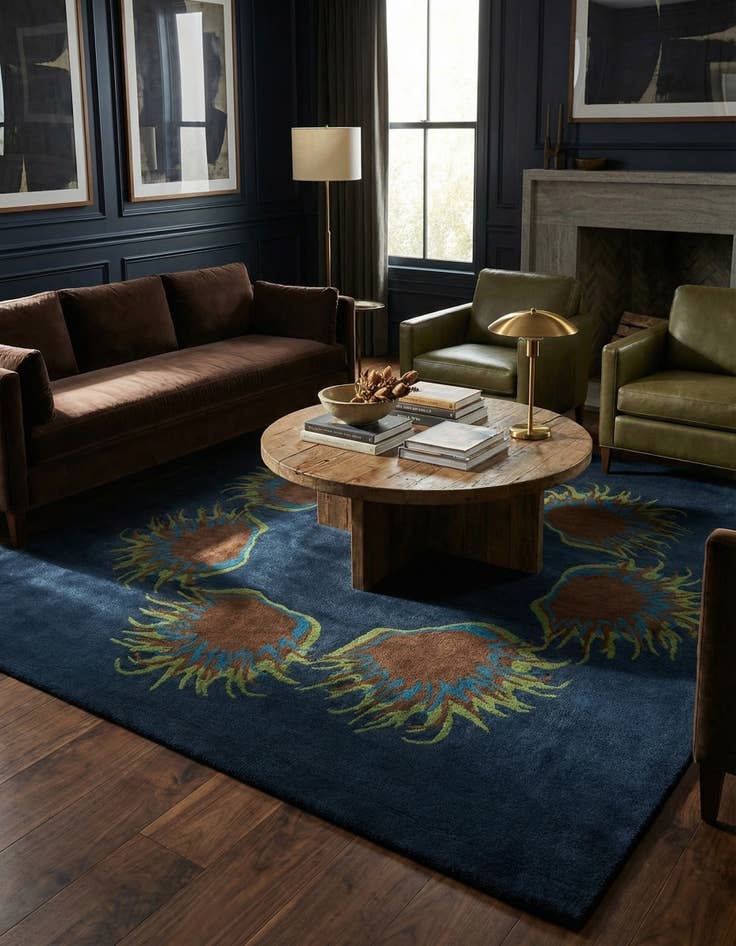 Detail image of 7' 6 x 7' 6 Luna Square Rug