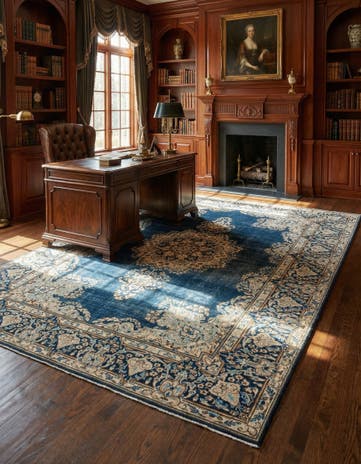 7' 2 x 9' 8 Vintage Royal Rug