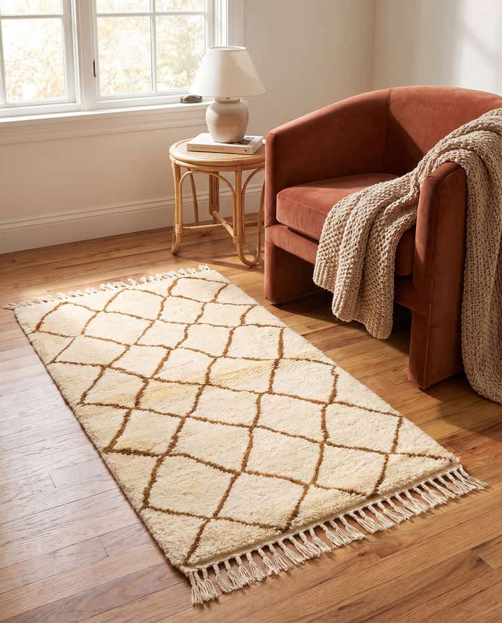 2' 10 x 5' 2 Hand Knotted Moroccan Wool Rug