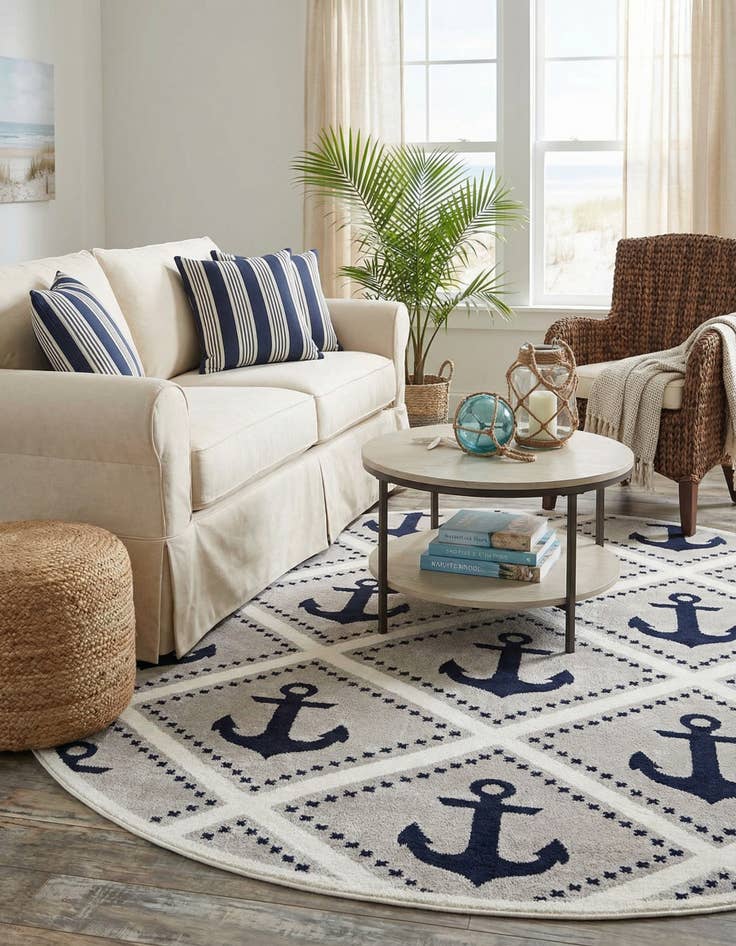 Detail image of 7' 10 x 7' 10 Metropolis Round Rug