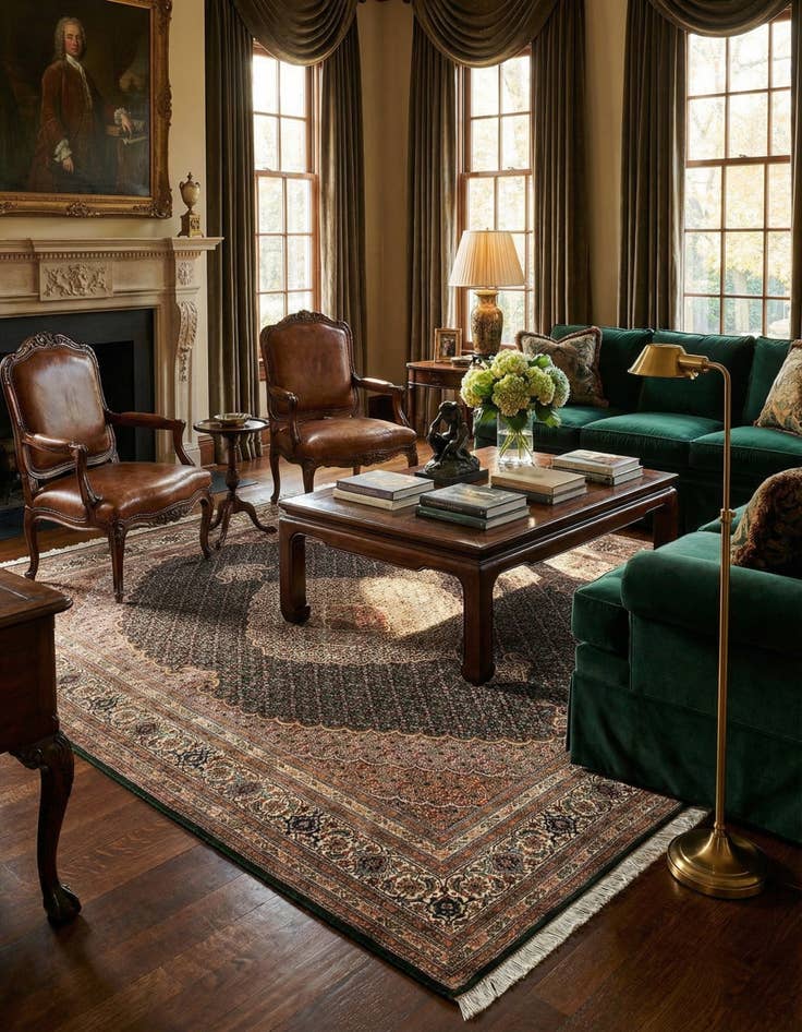 Detail image of 5' 6 x 7' 10 Tabriz Mahi Rug