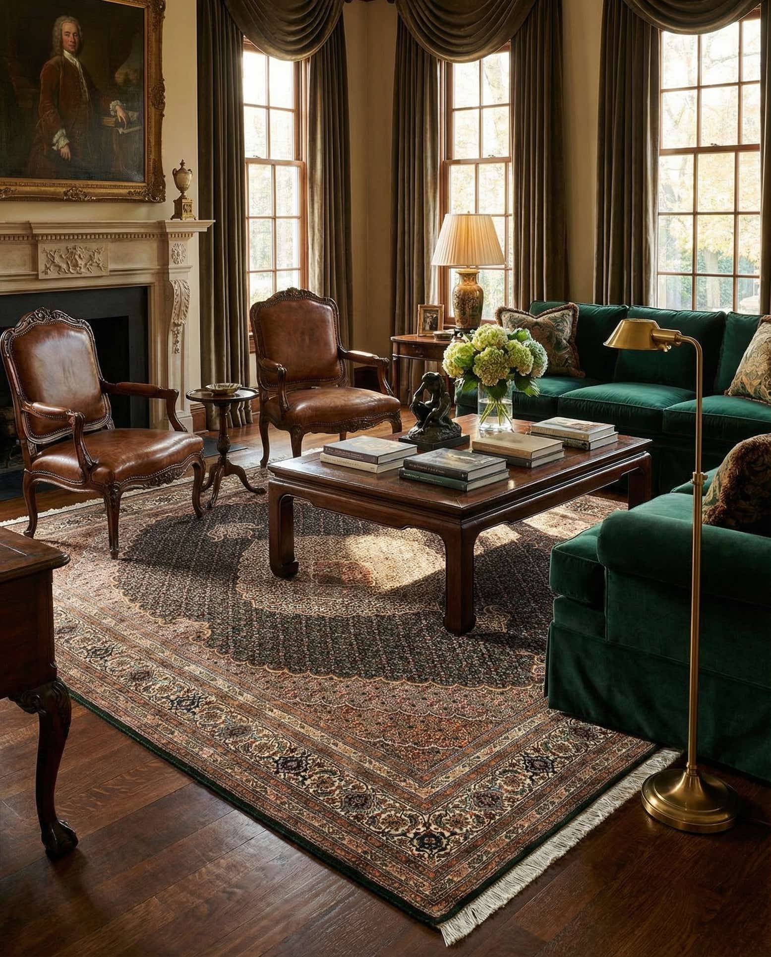 5' 6 x 7' 10 Tabriz Mahi Rug