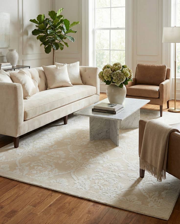 Detail image of 5' 7 x 7' 10 Hand Knotted Darya Wool Rug