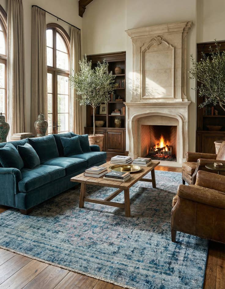 Detail image of 7' 9 x 11' 8 Vintage Royal Wool Rug