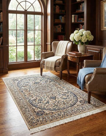 3' x 5' 1 Hand Knotted Nain Rug