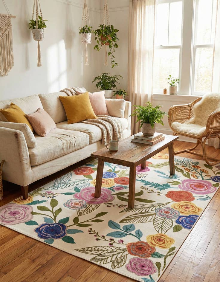 Detail image of  4' x 6' Blossom Rug