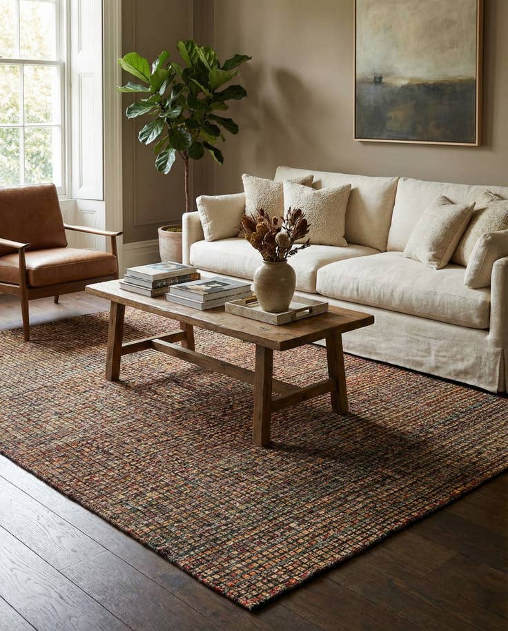 Detail image of 6' 5 x 9' 9 Hand Knotted Darya Wool Rug