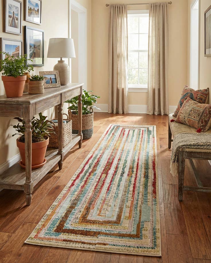 Detail image of 2' x 8' Easy-Clean Casablanca Indoor / Outdoor Runner Rug