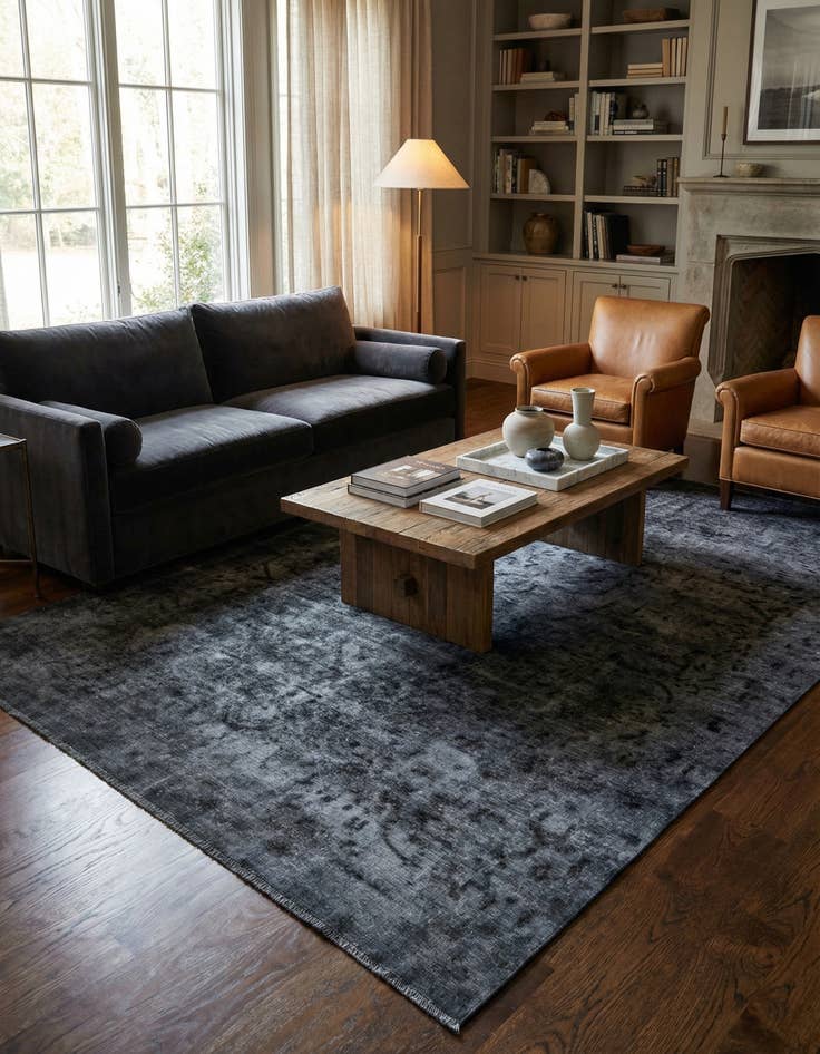 Detail image of 7' 9 x 11' 4  Hand Knotted Ultra Vintage Persian Wool Rug