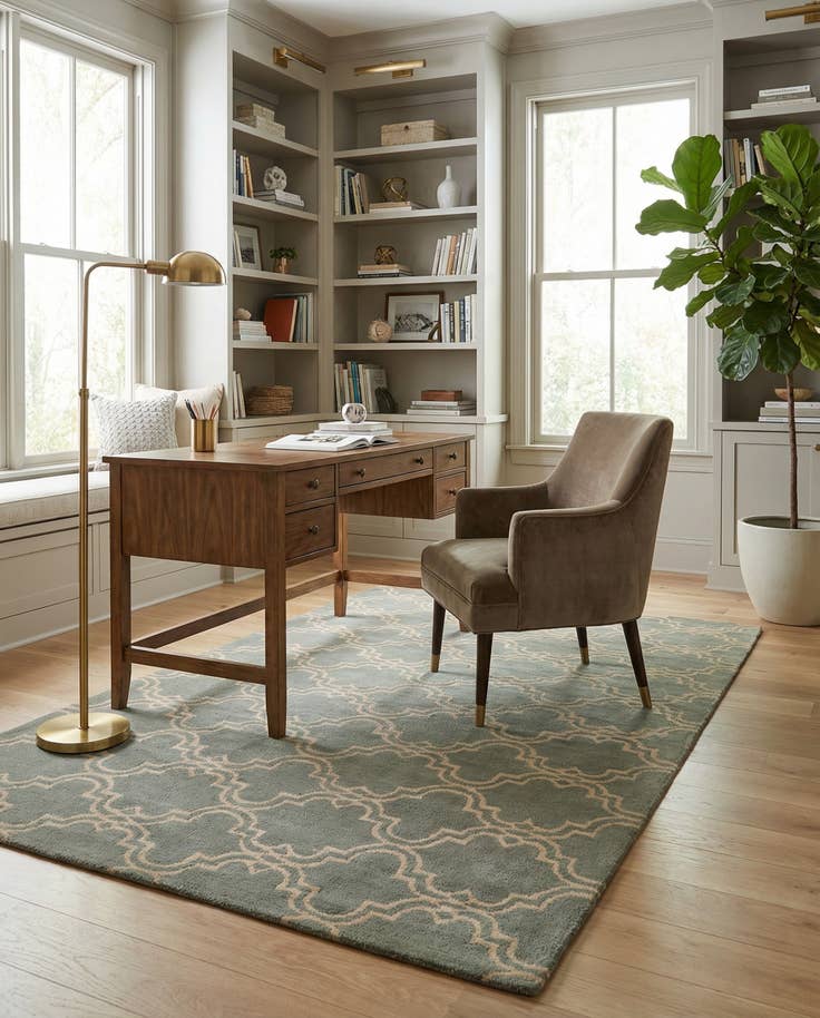 Detail image of 5' x 8' Luna Wool Rug