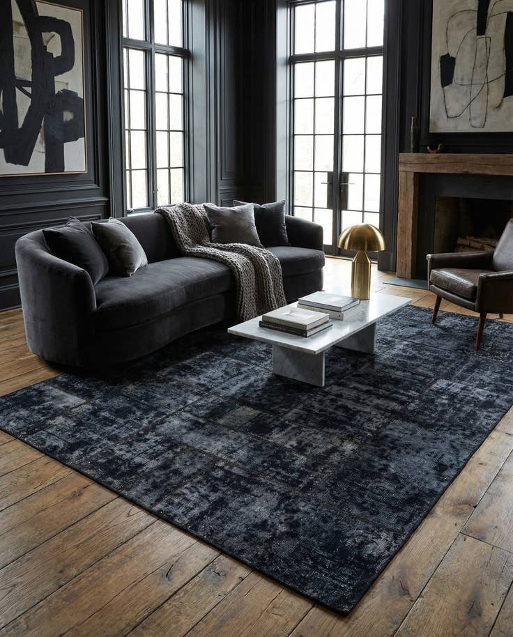 Detail image of 5' 8 x 7' 10 Hand Knotted Ultra Vintage Persian Wool Rug