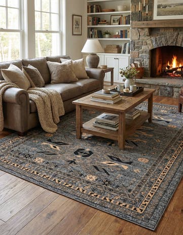 9' x 12' Heris Rug