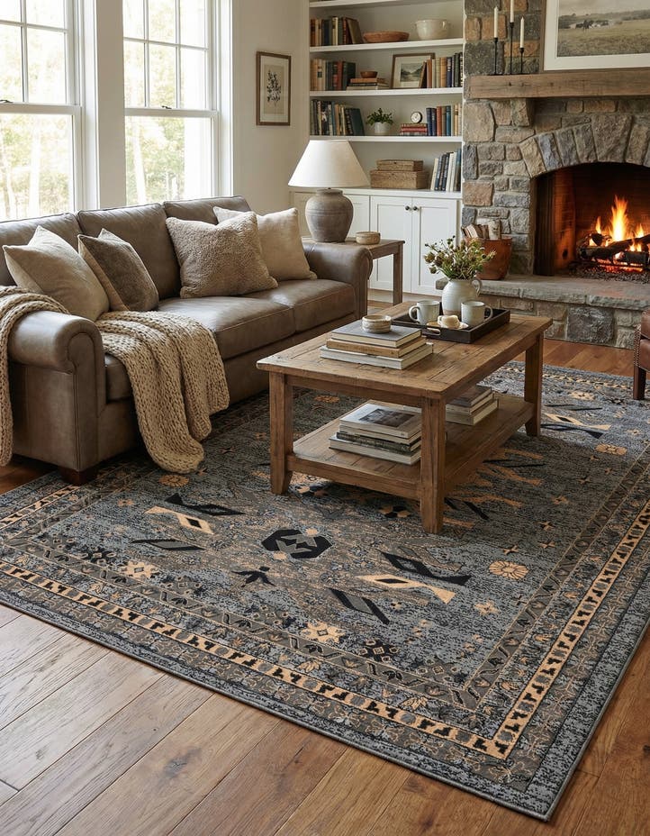 9' x 12' Heris Rug