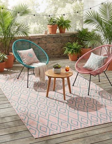 7' x 10' Easy-Clean Jill Zarin Turks and Caicos Indoor / Outdoor Rug