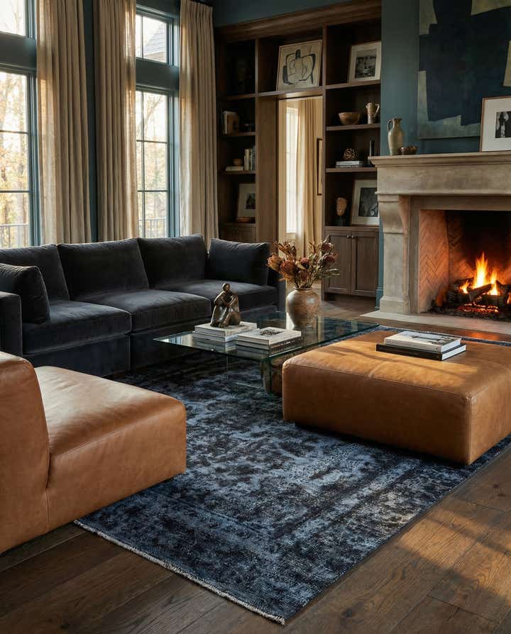 5' 6 x 9' Hand Knotted Ultra Vintage Persian Wool Rug