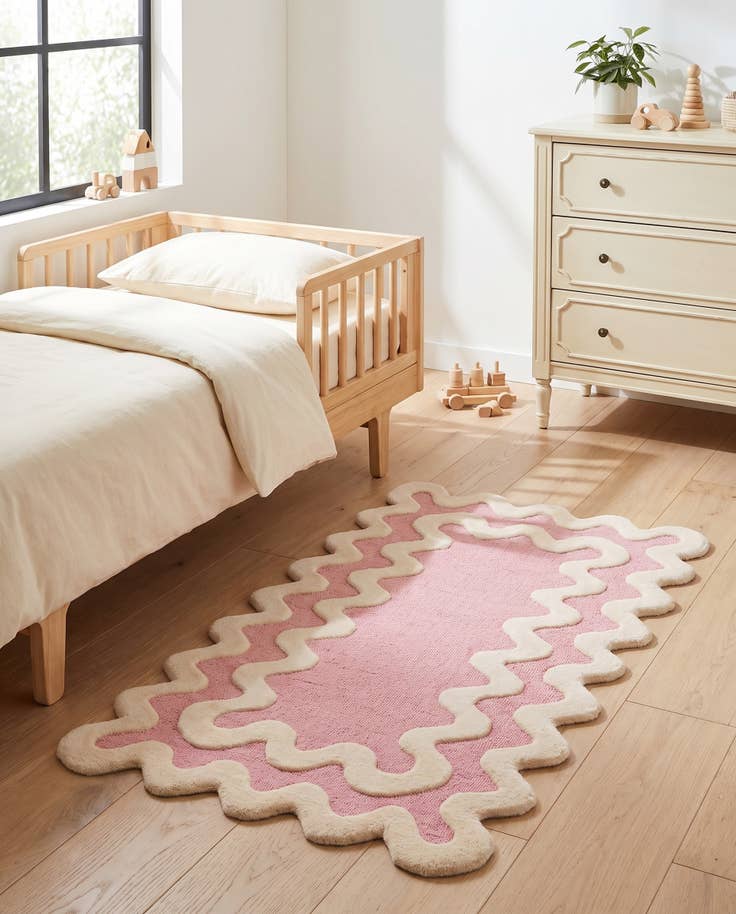 Detailansicht von 95cm x 160cm Happy Rugs Wiggles Wolle