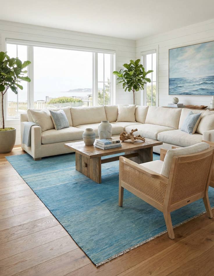 Detail image of 6' 9 x 9' 10  Hand Woven Kilim Modern Wool Rug