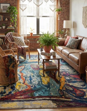 7' x 10' Washable Haerfest Rug