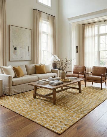 6' 1 x 9' 1 Hand Knotted Darya Wool Rug