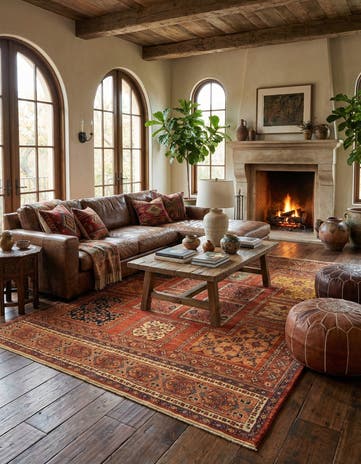 4' 10 x 6' 7 Luribaft Wool Rug