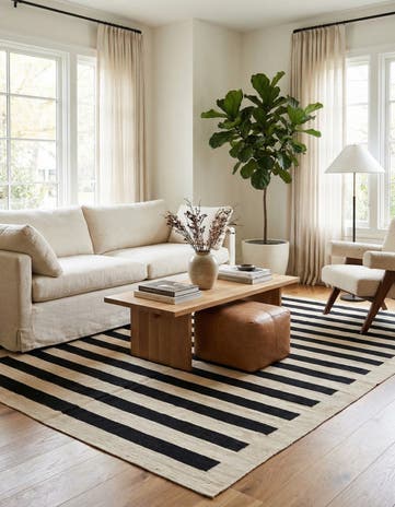 5' 6 x 7' 10 Hand Woven Kilim Modern Wool Rug