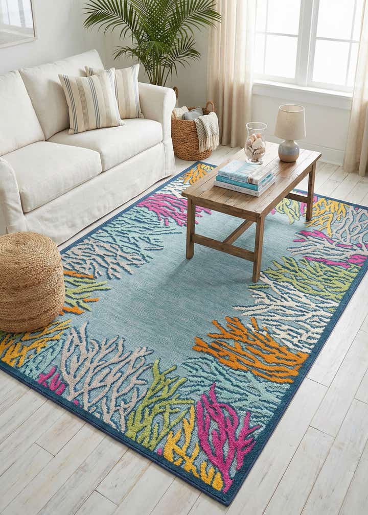 5' x 7' 7 Easy-Clean Indoor / Outdoor Rug