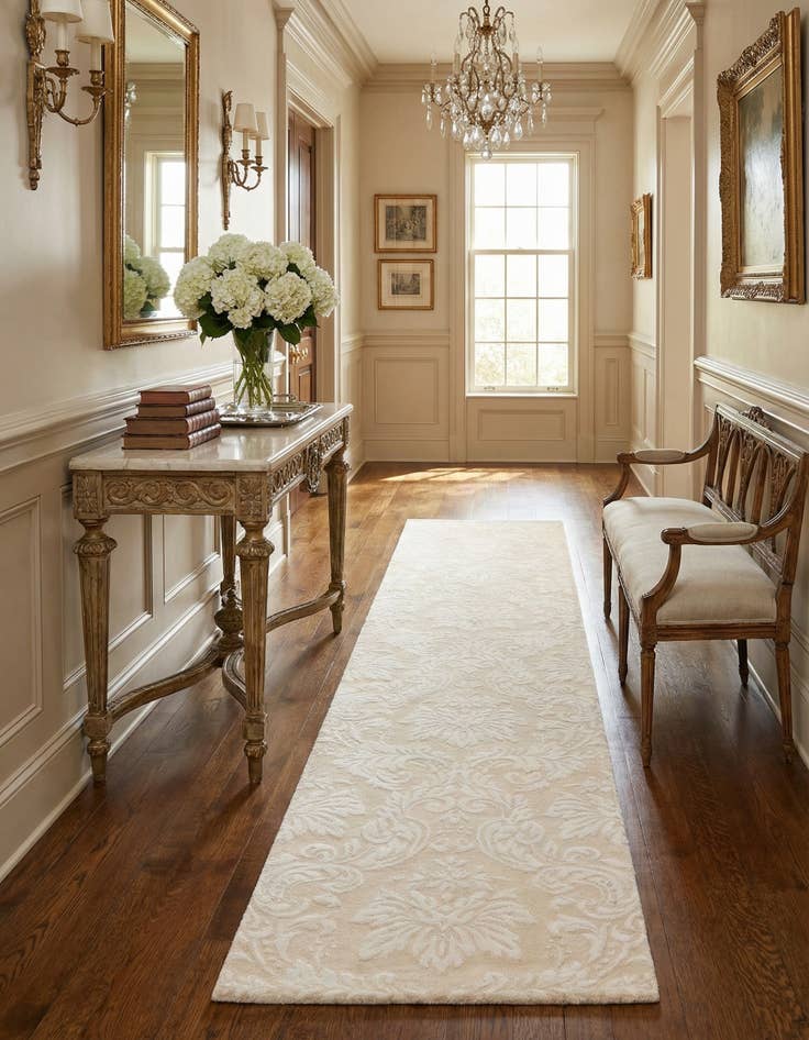 Detail image of 2' 10 x 13' 3  Hand Knotted Darya Wool Runner Rug