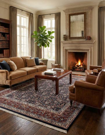 6' 6 x 9' 7 Hand Knotted Mood Wool Rug