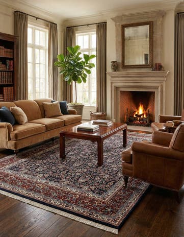 6' 6 x 9' 7 Hand Knotted Mood Wool Rug