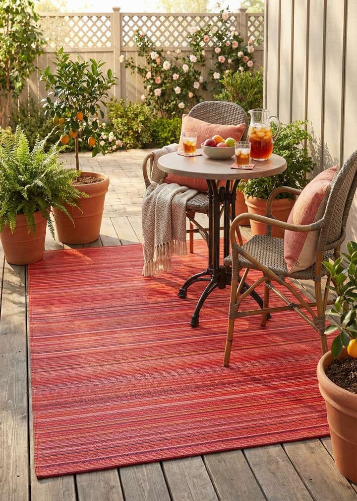 5' x 8' Easy-Clean Vista Breeze Indoor / Outdoor Rug