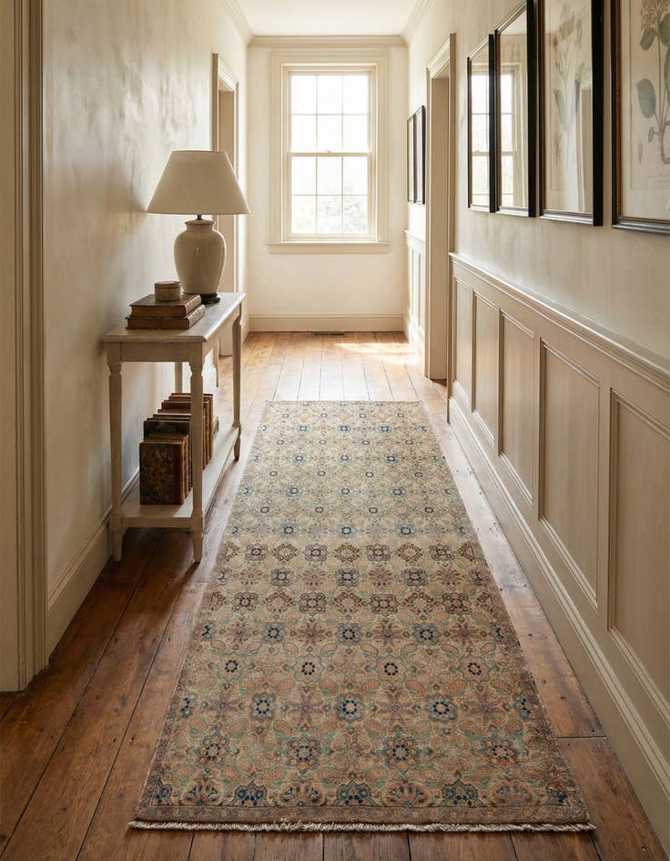 Detail image of 3' 2 x 5' 3  Hand Knotted Ultra Vintage Persian Wool Runner Rug