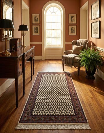 2' 11 x 5' 1 Hand Knotted Mir Wool Rug