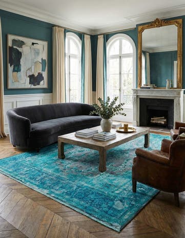 9' 11 x 13' 6 Vintage Royal Wool Rug