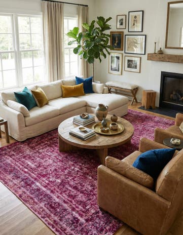 8' 6 x 12' 3 Hand Knotted Ultra Vintage Persian Wool Rug