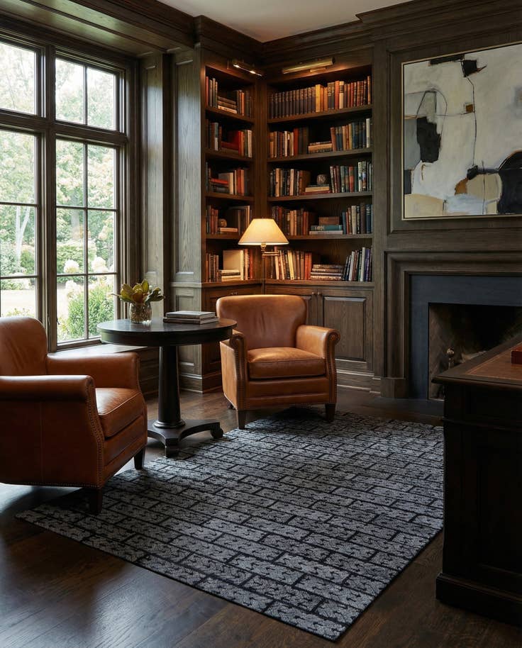Detail image of 5' 1 x 7' 10 Cowhide - Patchwork Rug