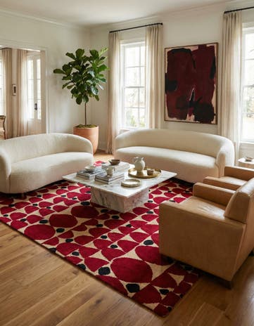6' 4 x 10' Hand Knotted Darya Wool Rug