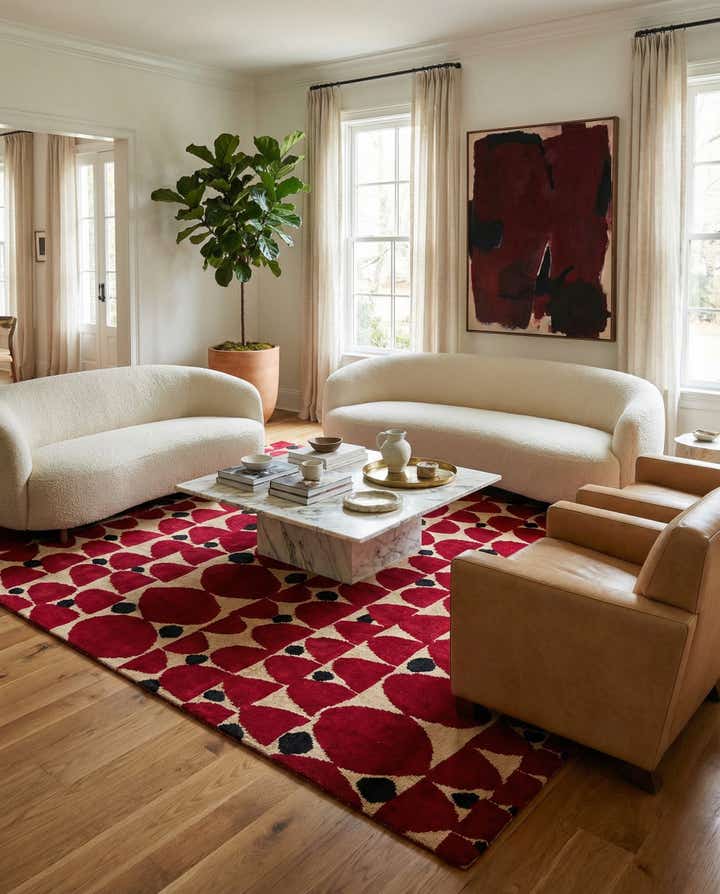 6' 4 x 10' Hand Knotted Darya Wool Rug