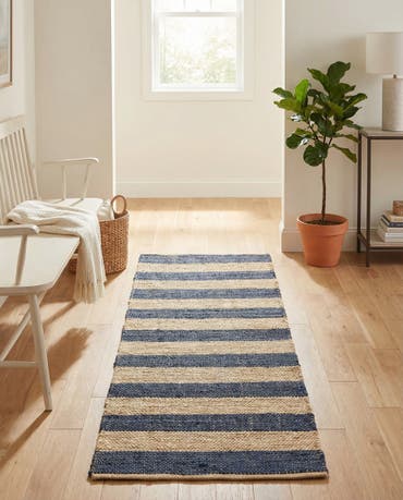  2' 2 x 6' 1  Hand Braided Jute Runner Rug