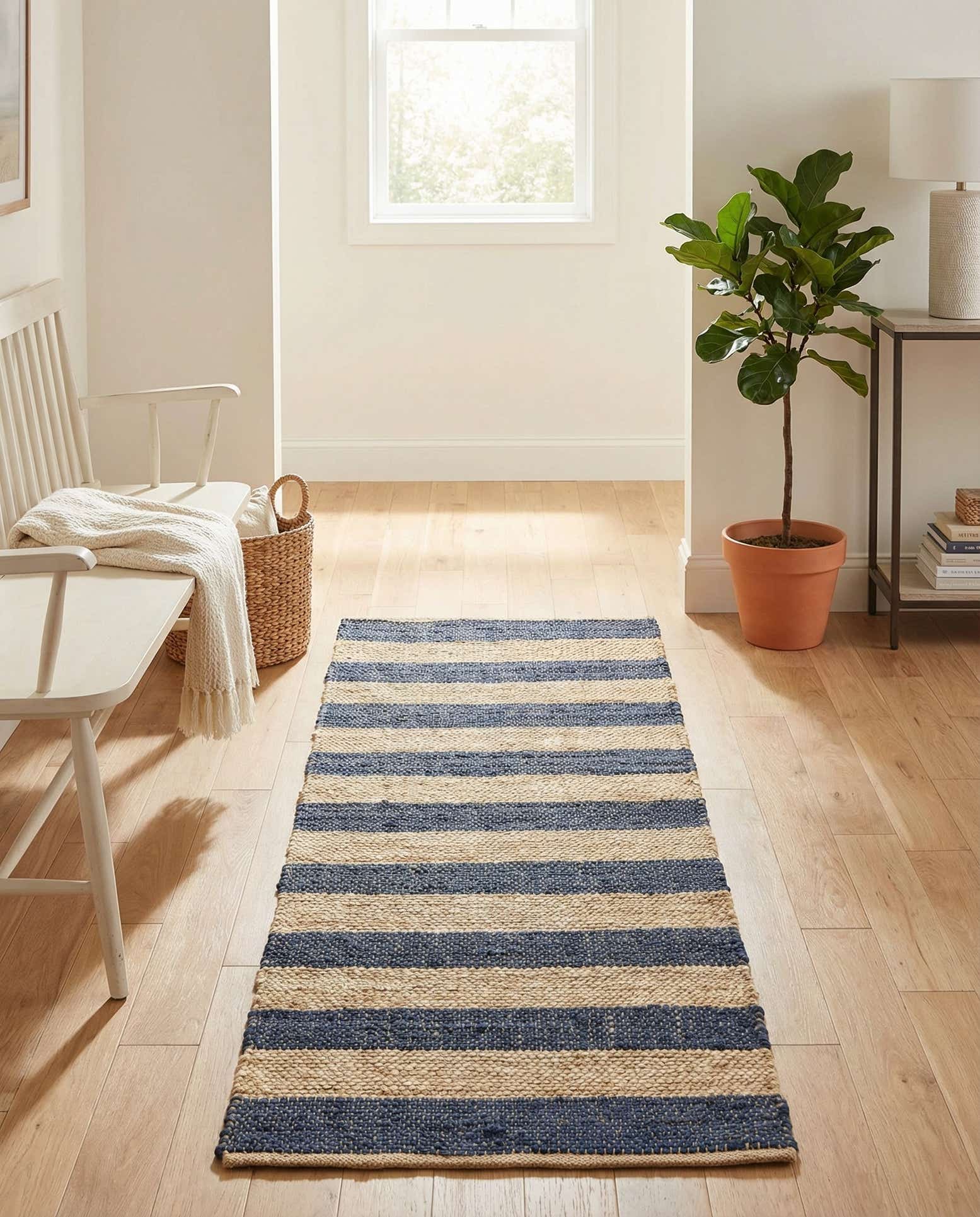 2' 2 x 6' 1 Handmade Braided Jute Runner Rug