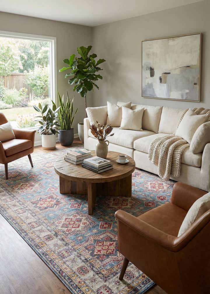 9' 5 x 13' 1 Washable Timeless Rug
