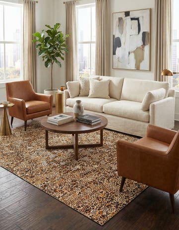5' x 7' 10 Cowhide Stocks Rug