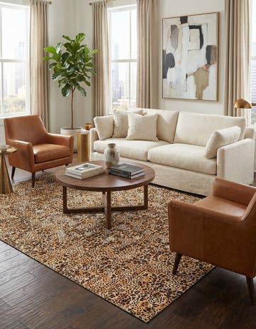 5' x 7' 10 Cowhide Stocks Rug