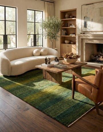 5' 1 x 6' 8 Hand Knotted Kashkuli Rug