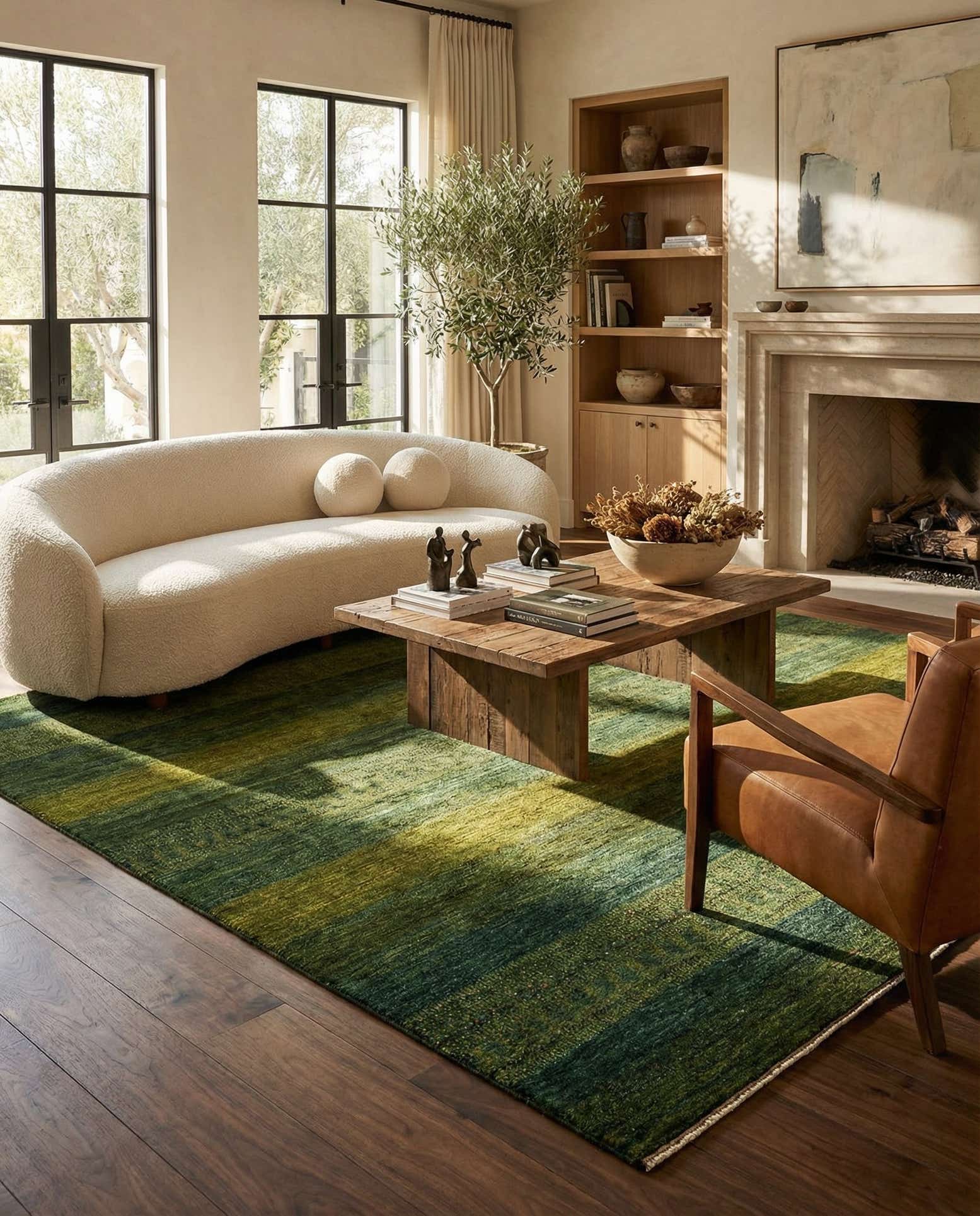 5' 1 x 6' 8 Hand Knotted Kashkuli Rug