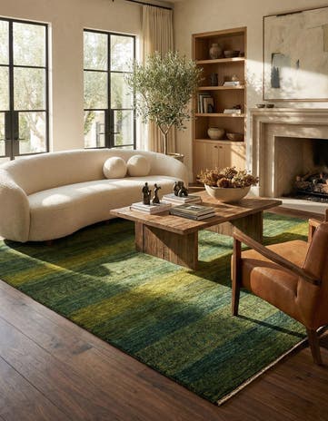 5' 1 x 6' 8 Hand Knotted Kashkuli Rug
