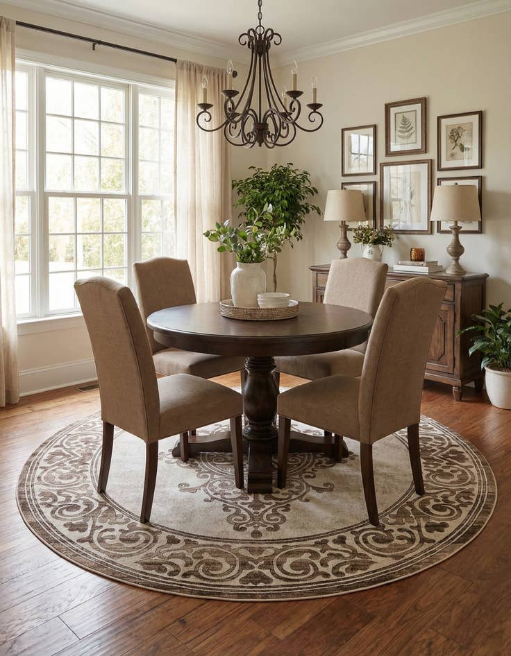 Detail image of 10' 8 x 10' 8 Hermitage Round Rug
