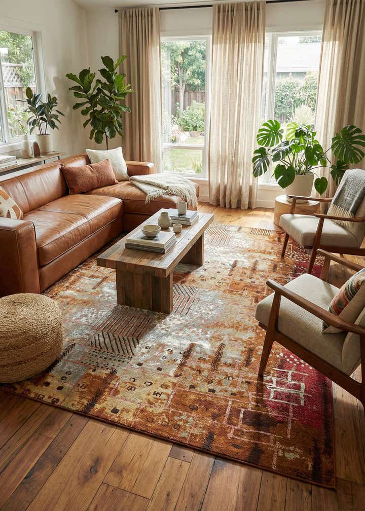 10' x 12' 2 Easy-Clean Modern Indoor / Outdoor Rug