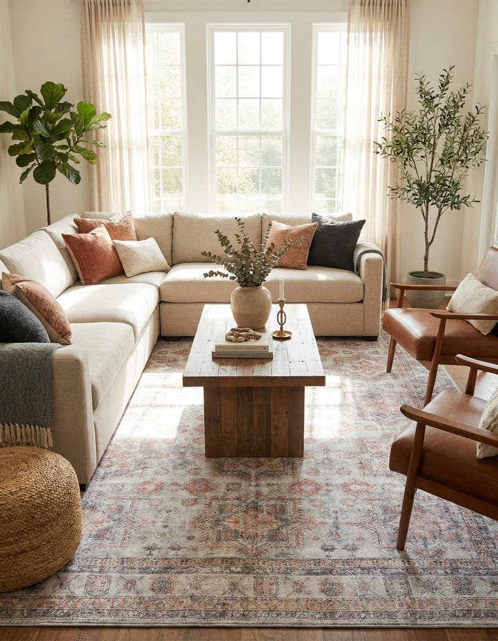9' 5 x 13' 1 Washable Timeless Rug
